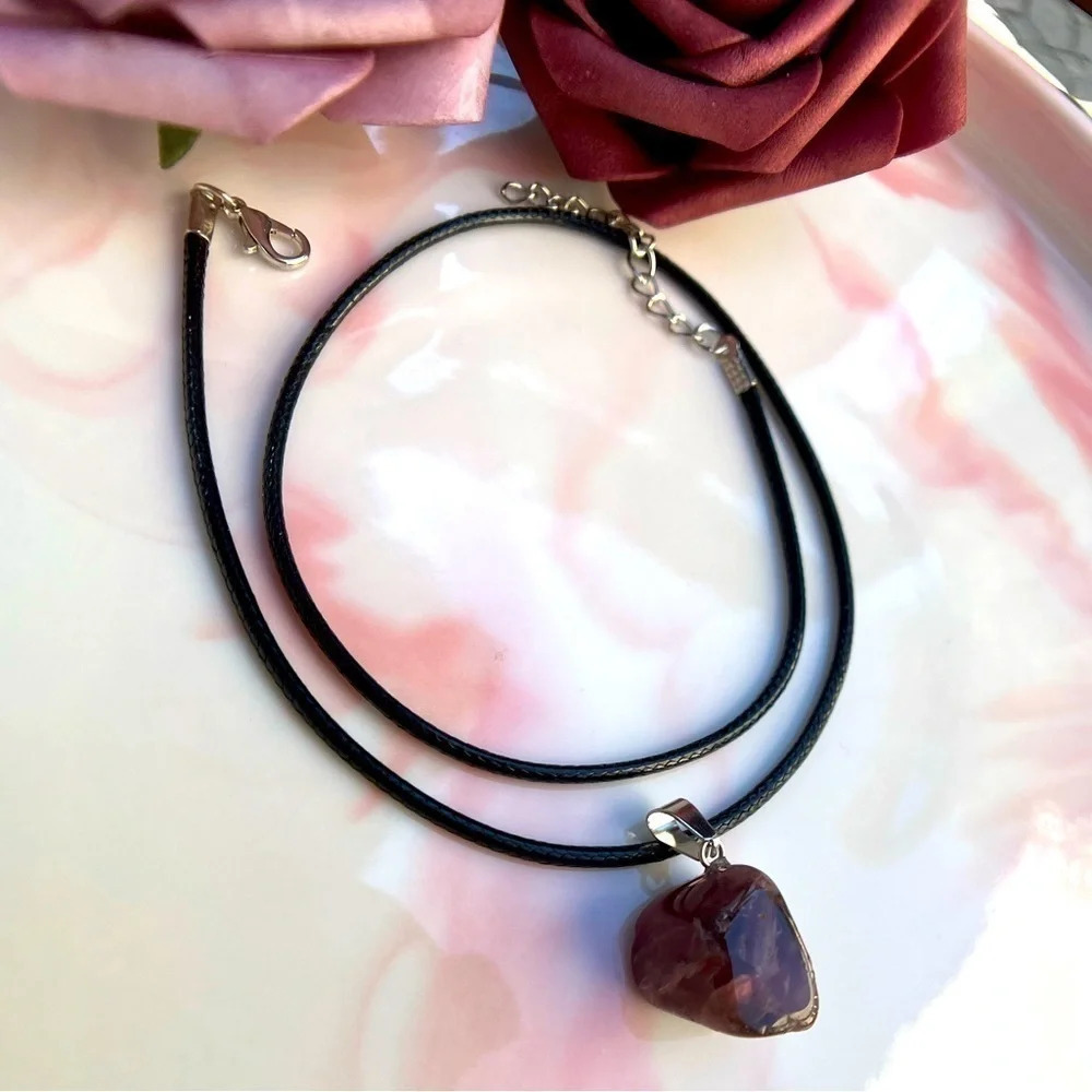Natural Stone Pendant Necklace